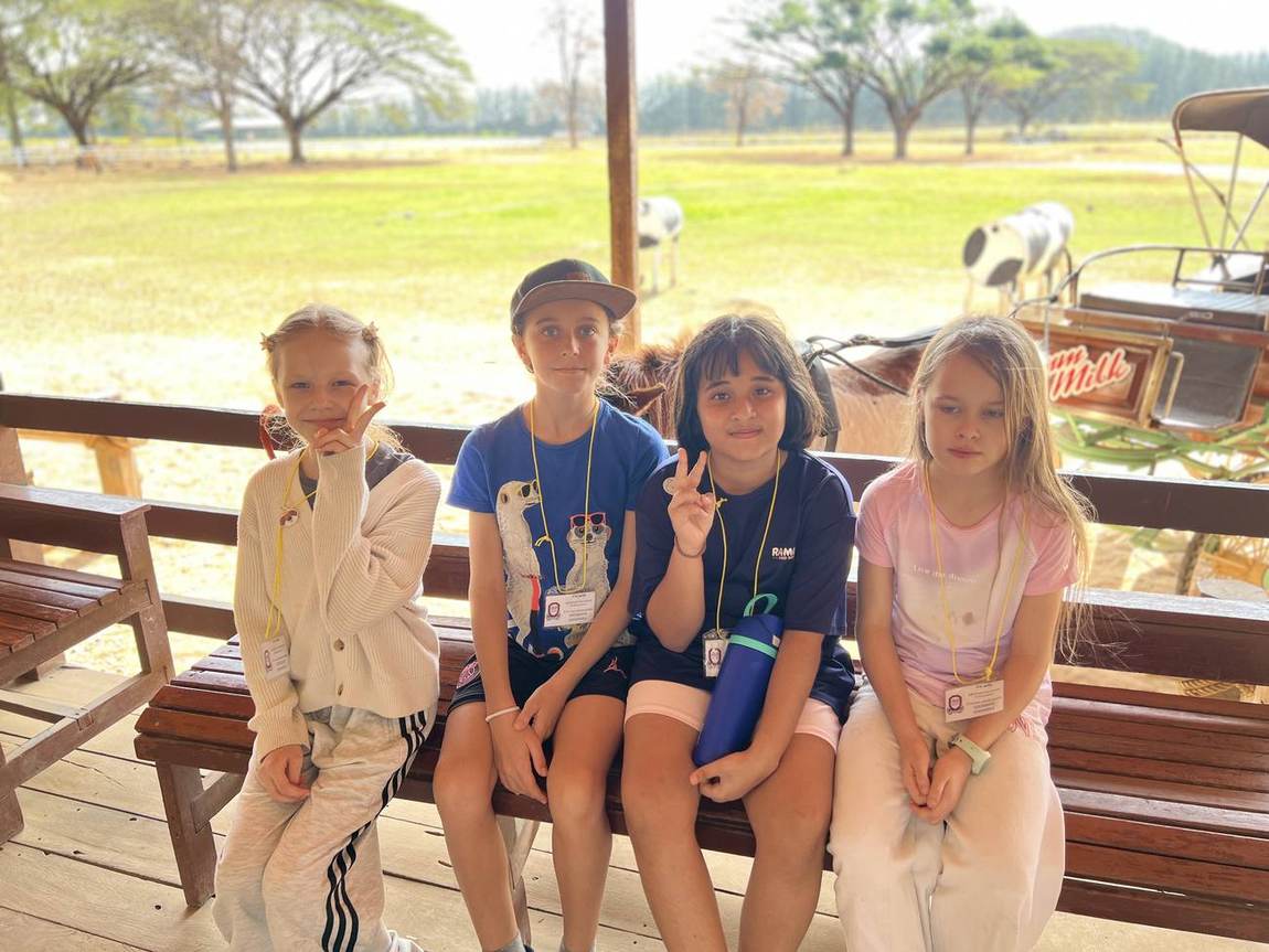 Students on a boat ride during the field trip