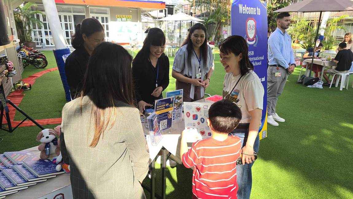 A student taking part in a hands-on activity at Open Day